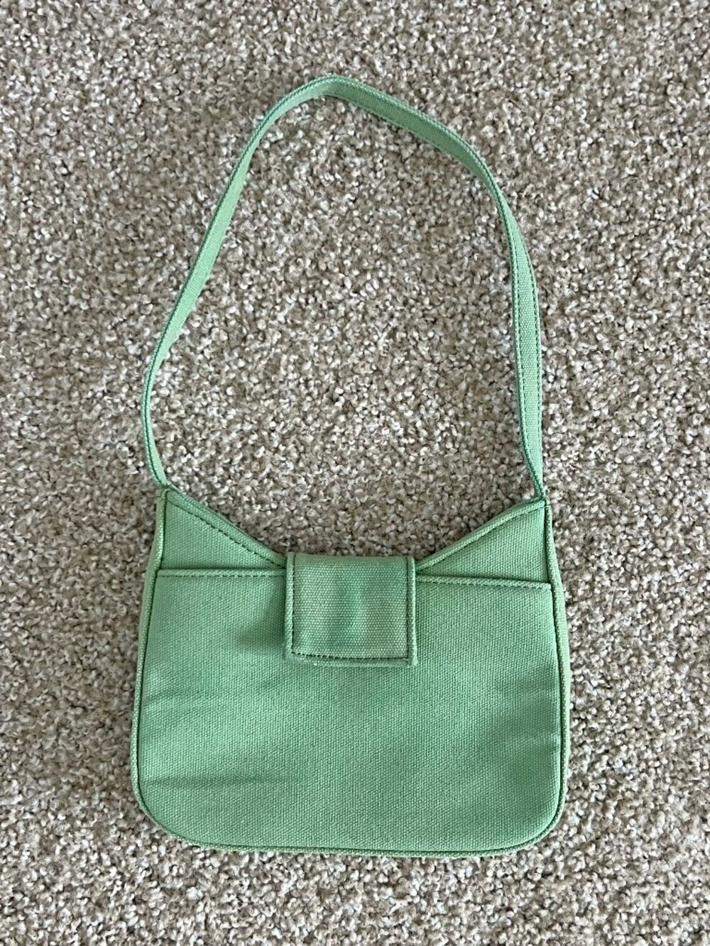 John Galt Green Canvas Purse Mini Bag Summer Cotton Shoulder Bag